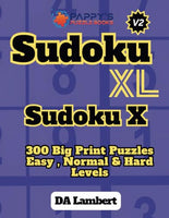 Sudoku XL Volume 2: Sudoku X Puzzles With Big Print