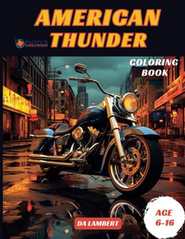 American Thunder: Americas V-Twin Motorcycles Coloring Book