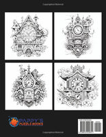 "Relaxation" - Cuckoo Clocks: Adult Coloring Book