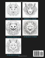 "Relaxation" Mandala Style - Eastern European Animals: Adult Coloring Book