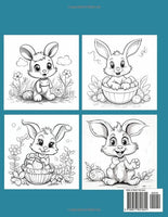 Hoppy Easter: A Funny Bunny Easter Coloring Book