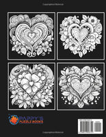 "Relaxation" Midnight Mandala - Valentine Bouquets: Adult Coloring Book
