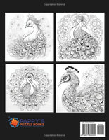 "Relaxation" - Majestic Peacocks: An Adult Coloring Book