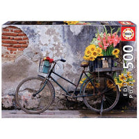 Puzle un domino komplekts Educa Flower Bike (500 pcs)