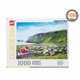 Puzle un domino komplekts Iceland Vic Town 1000 pcs