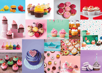 Cup Cakes 500 Pieces Jigsaw Puzzles