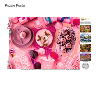 Pink Table Jigsaw Puzzles 500 Piece