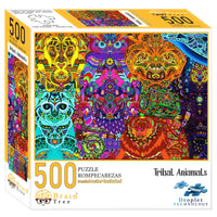 Tribal Animals 500 Pieces Jigsaw Puzzles